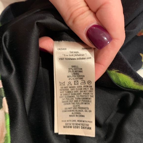 Ted Baker Dayian Floral Pencil Skirt - Size 6 - Picture 4 of 6